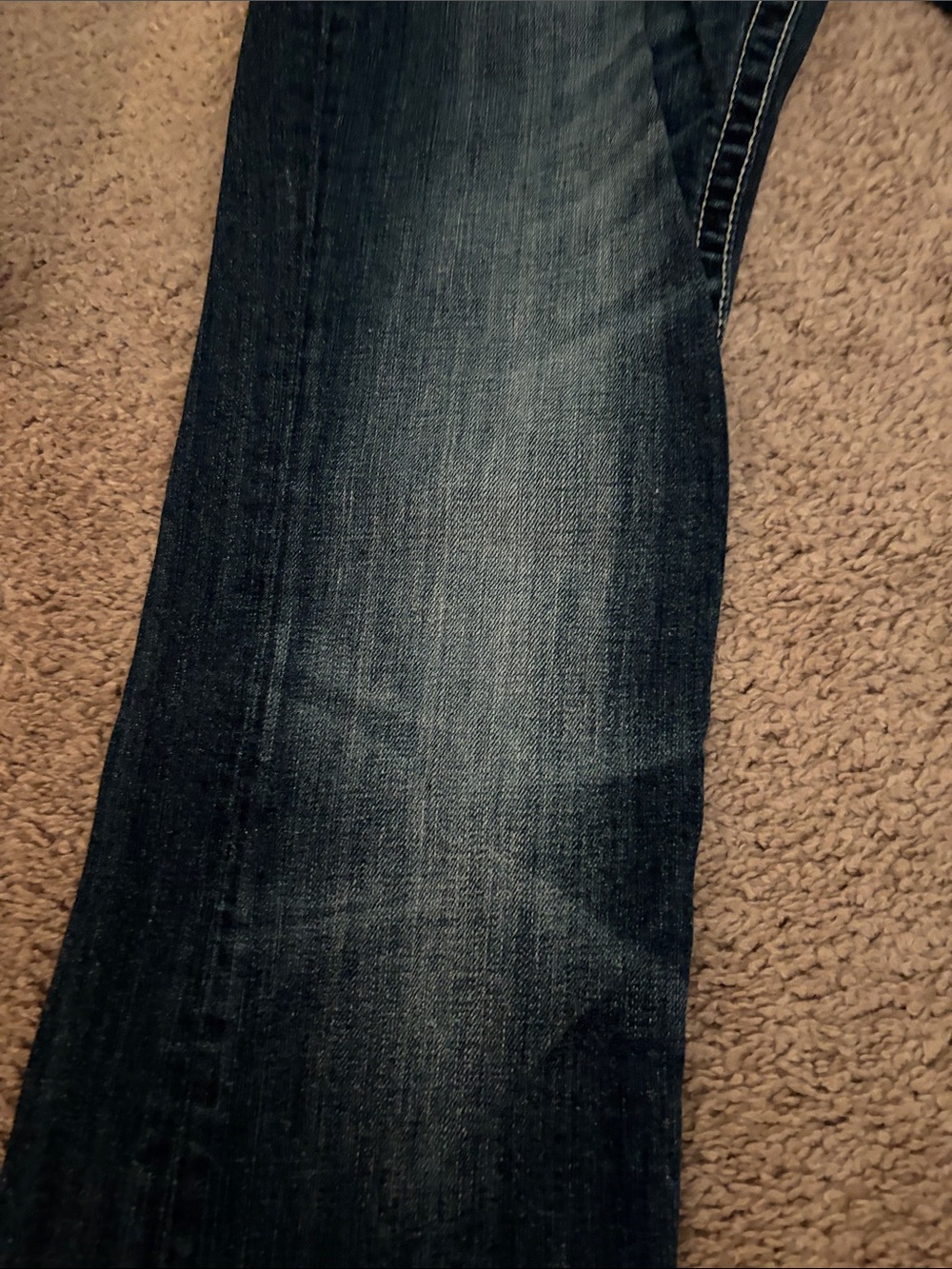 Miss Me Dark Denim Bootcut Jeans with Decorative Silver Buttons - Picture 10 of 11